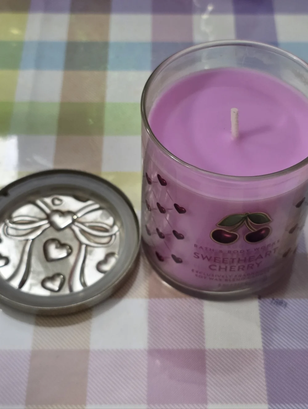 Bath & Body Works Sweetheart Cherry Soy Wax Candle 8oz NEW RARE